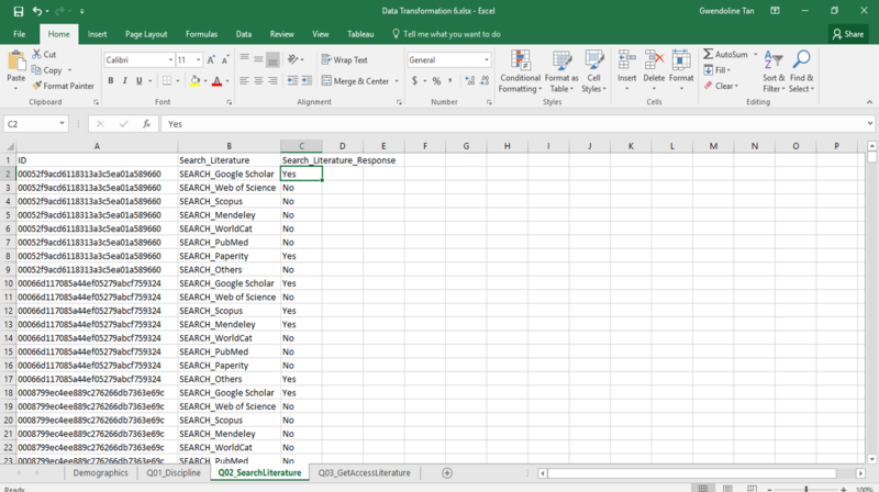 Tableau-Excel Data Reshape