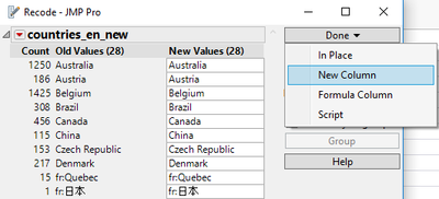 Creating Country variable