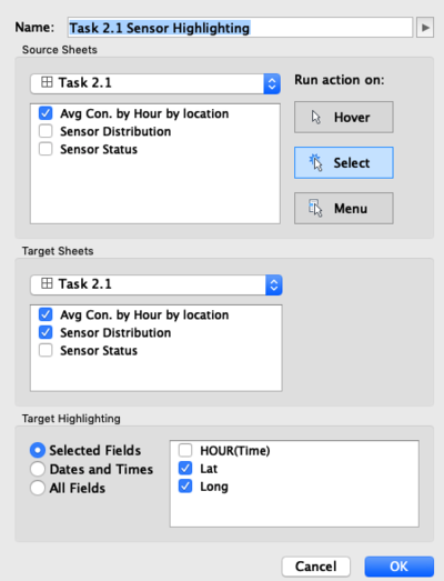 Filter configuration