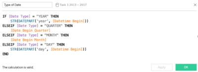 Condition for date selection