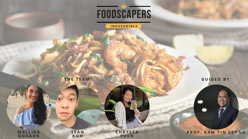 Inking edible food like kueh and visualizing Singapore's food identity.