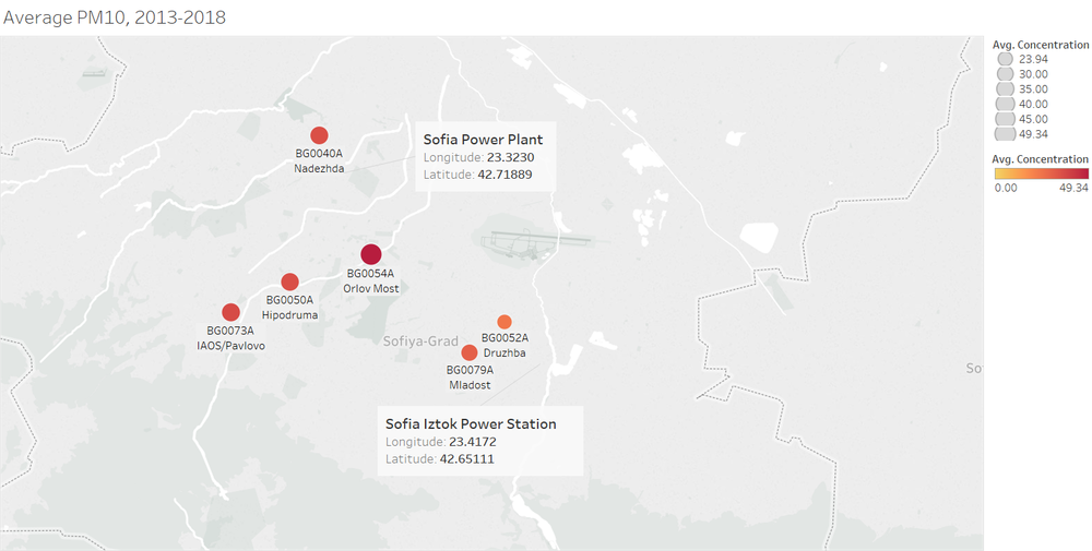 More pollution in the East