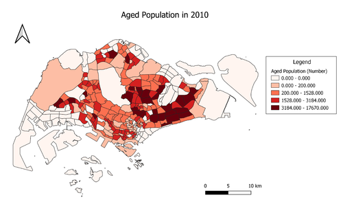 Aged Population in 2010