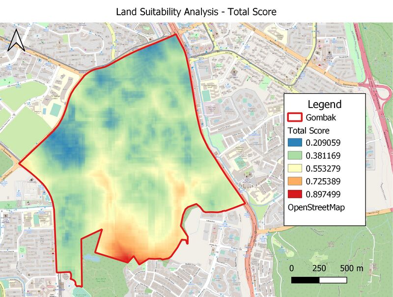Land Suitability Analysis - Total Score