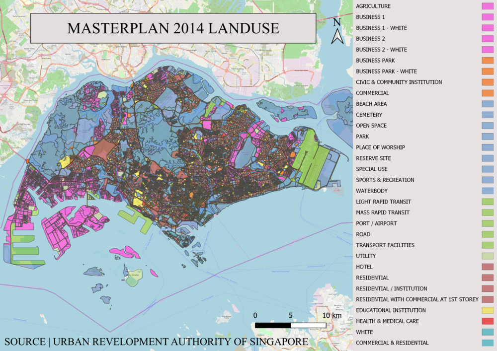 Figure 3: Masterplan 2014 Landuse